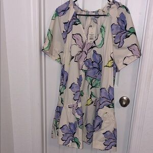 A New Day Floral Print Short Sleeve Dress